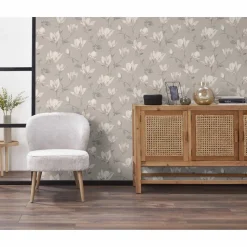 Behang Lea Taupe