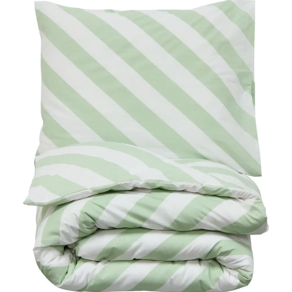 Dekbedovertrek Riley - Groen 140x220 Cm
