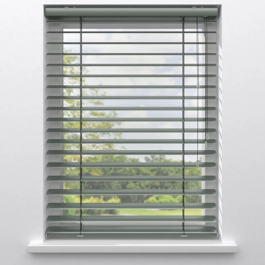 Fenstr Aluminium Jaloezie Mels Zeegroen 50mm