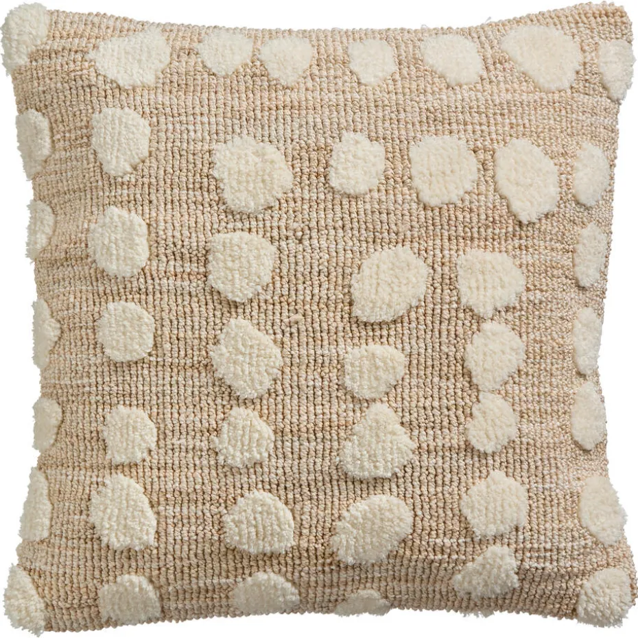 Kussen Chenille Dot Naturel 45x45 Cm