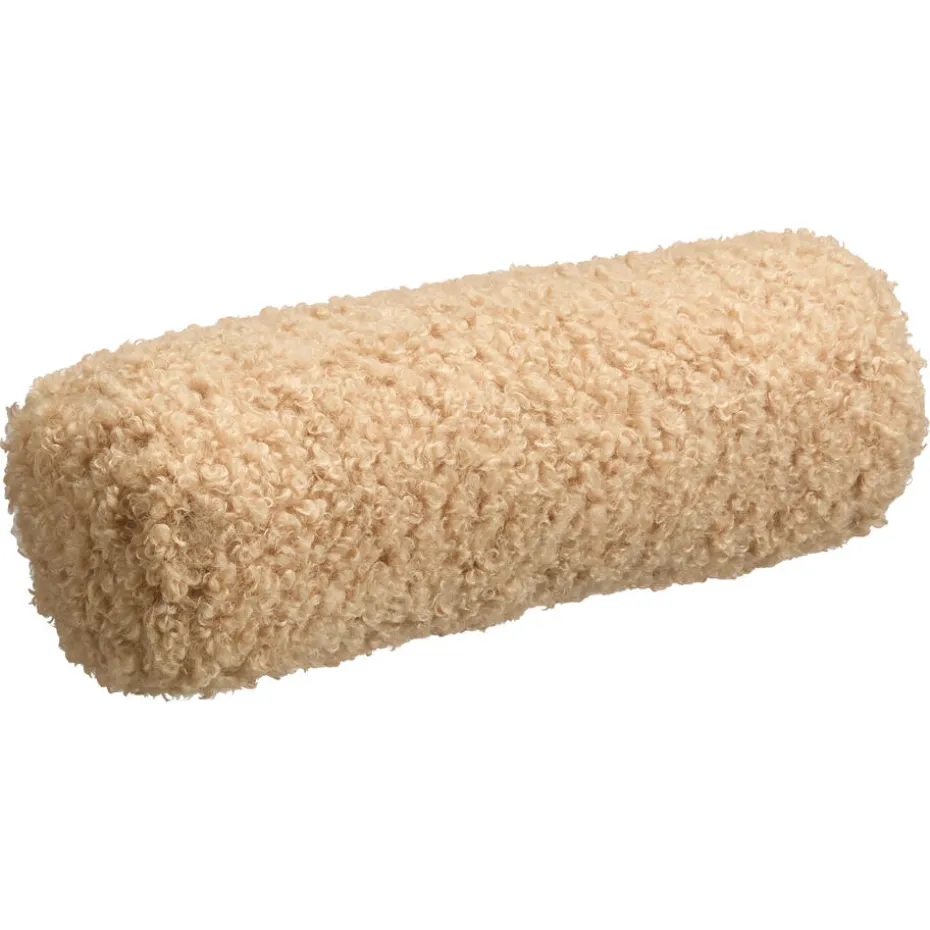 Kussenrol Teddy Zand - 50x15 Cm