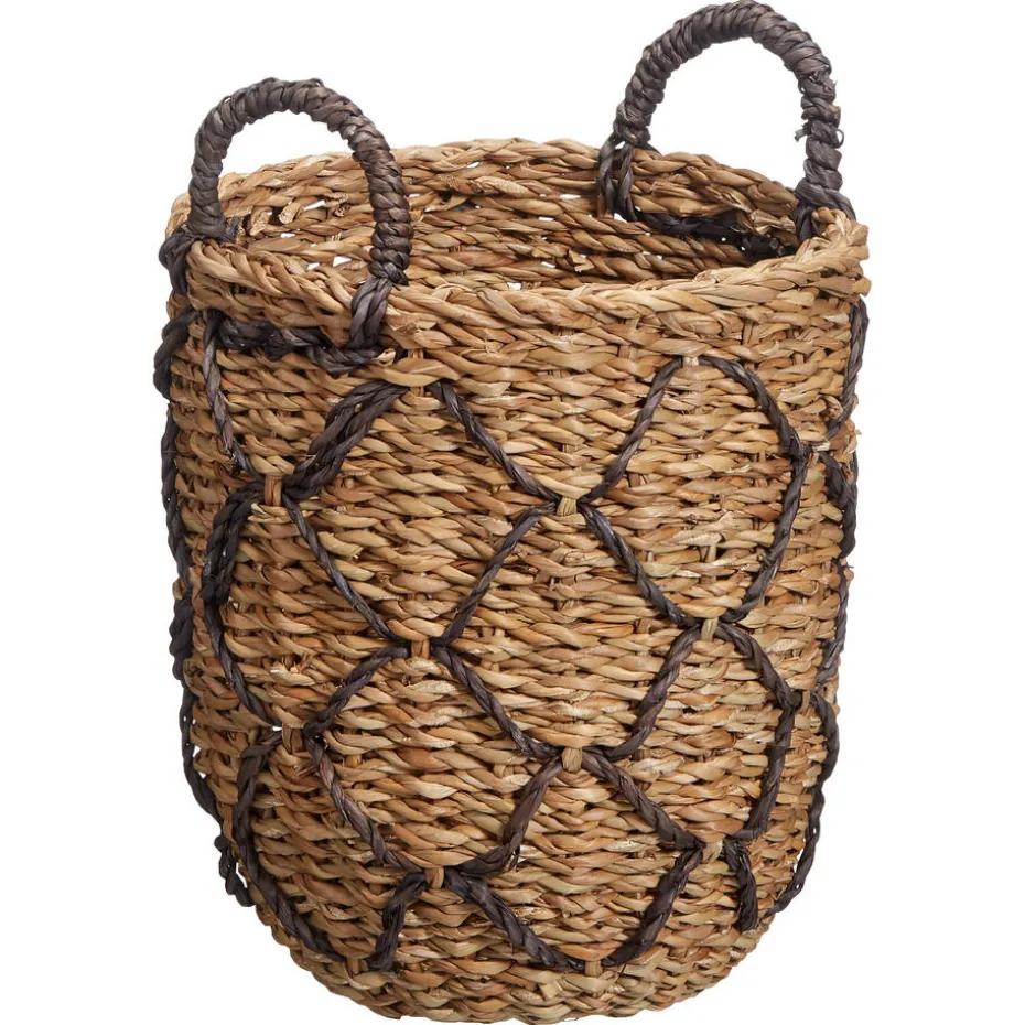 Mand Check Naturel ø 24x28 Cm
