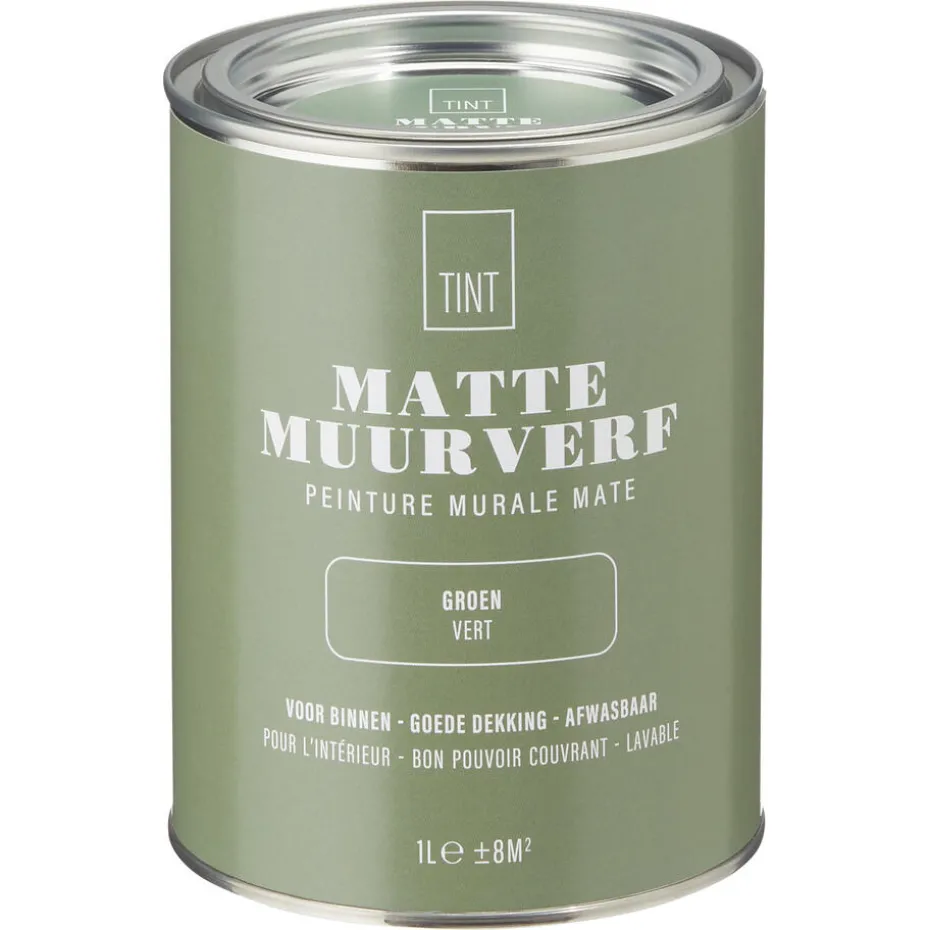 Muurverf Mat Groen 1 L