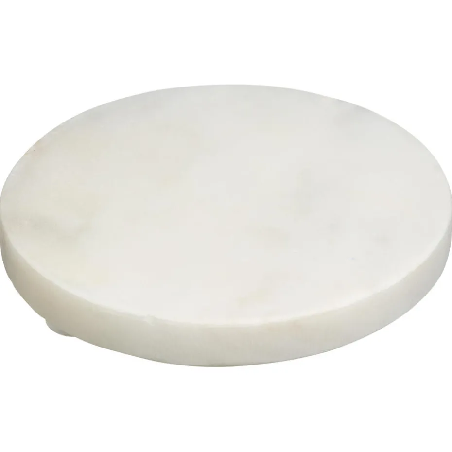 Onderzetter Rond Marmer Wit