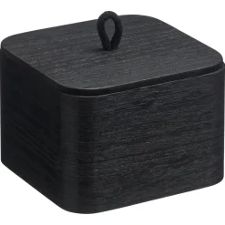 Opbergkist Holm Zwart 14x14x10 Cm
