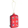 Ornament Koffer Rood