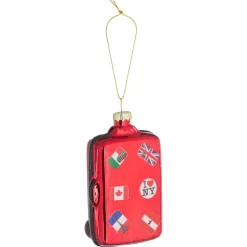 Ornament Koffer Rood