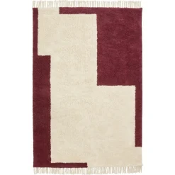 Vloerkleed Ruby Bordeaux - 160x230 Cm