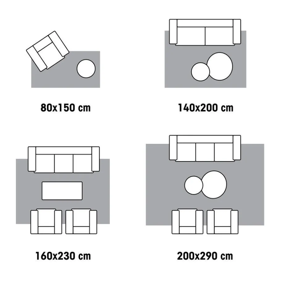 Vloerkleed Walker Naturel 60x120 Cm